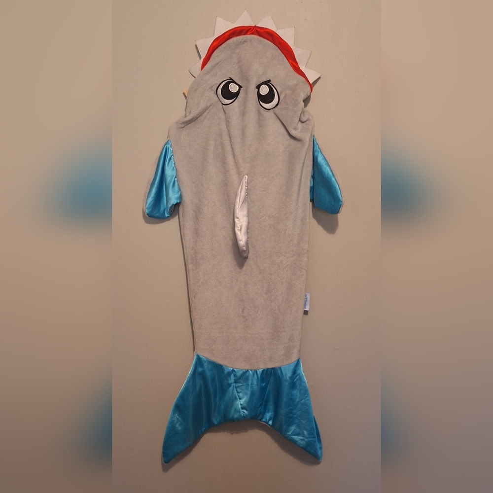 Snuggie Tails Childrens Shark Blanket Grey 2 Available